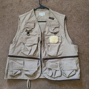 Vintage Dave Cook Fly Fishing Vest Denver Colorado Size Large Made In USA